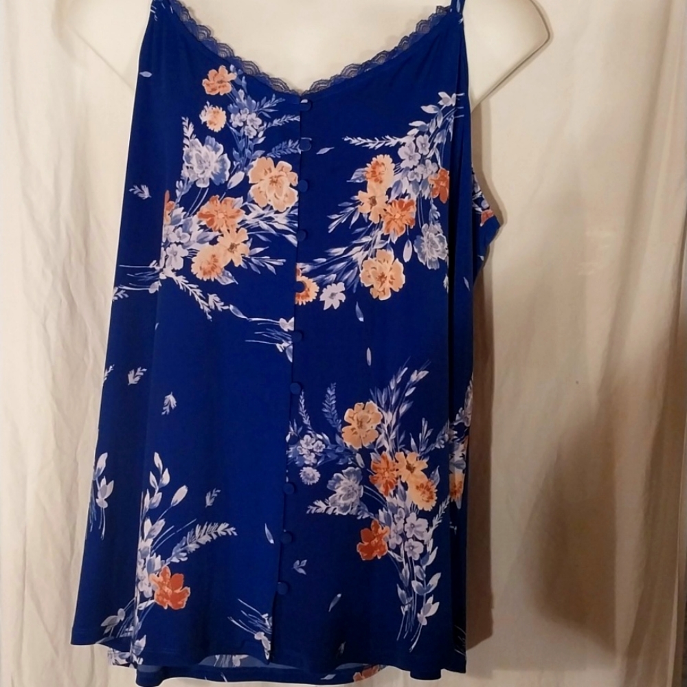 Torrid Plus Size Blue Tank Size 4
